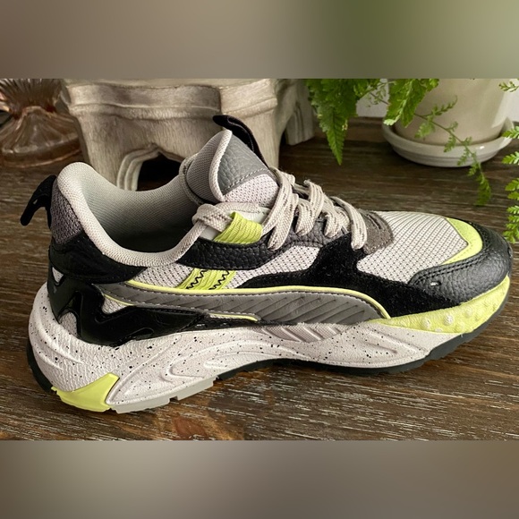 Puma RS-TRCK GS Boys 5.5 Women’s 7 Speckle Castlerock Sneakers Athletic Shoes - Picture 5 of 9